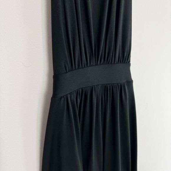 Susana Monaco size XL High Neck Halter Maxi Dress Black Open Back Design - Picture 4 of 10